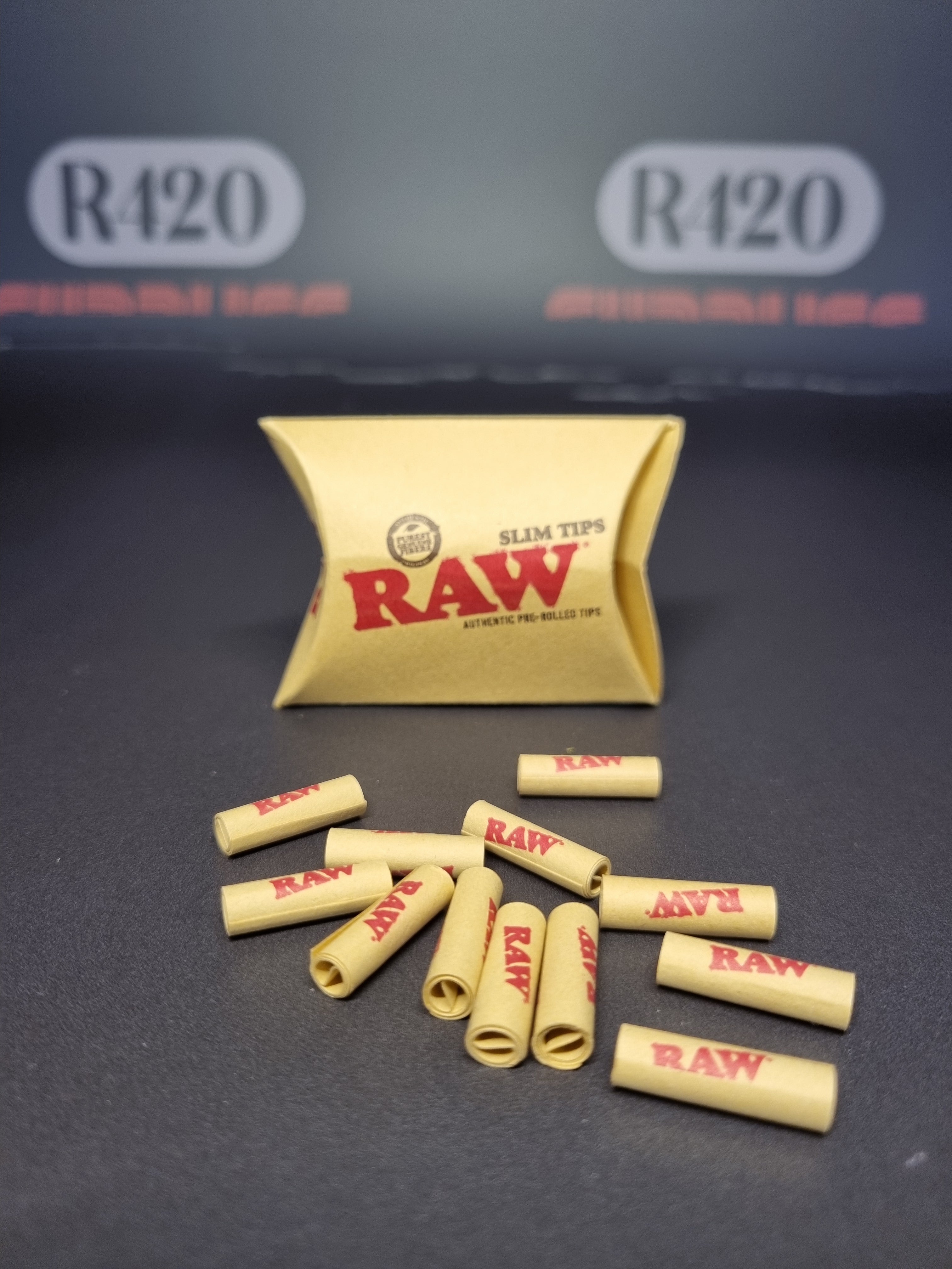 RAW Pre-Rolled SLIM Tips - 21 Pack