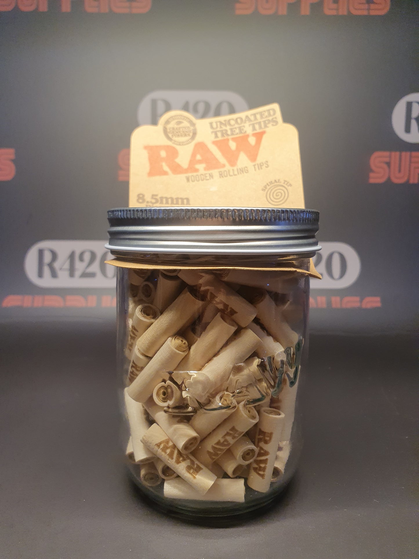 RAW Uncoated Tree Tips 8mm- 135 Pack