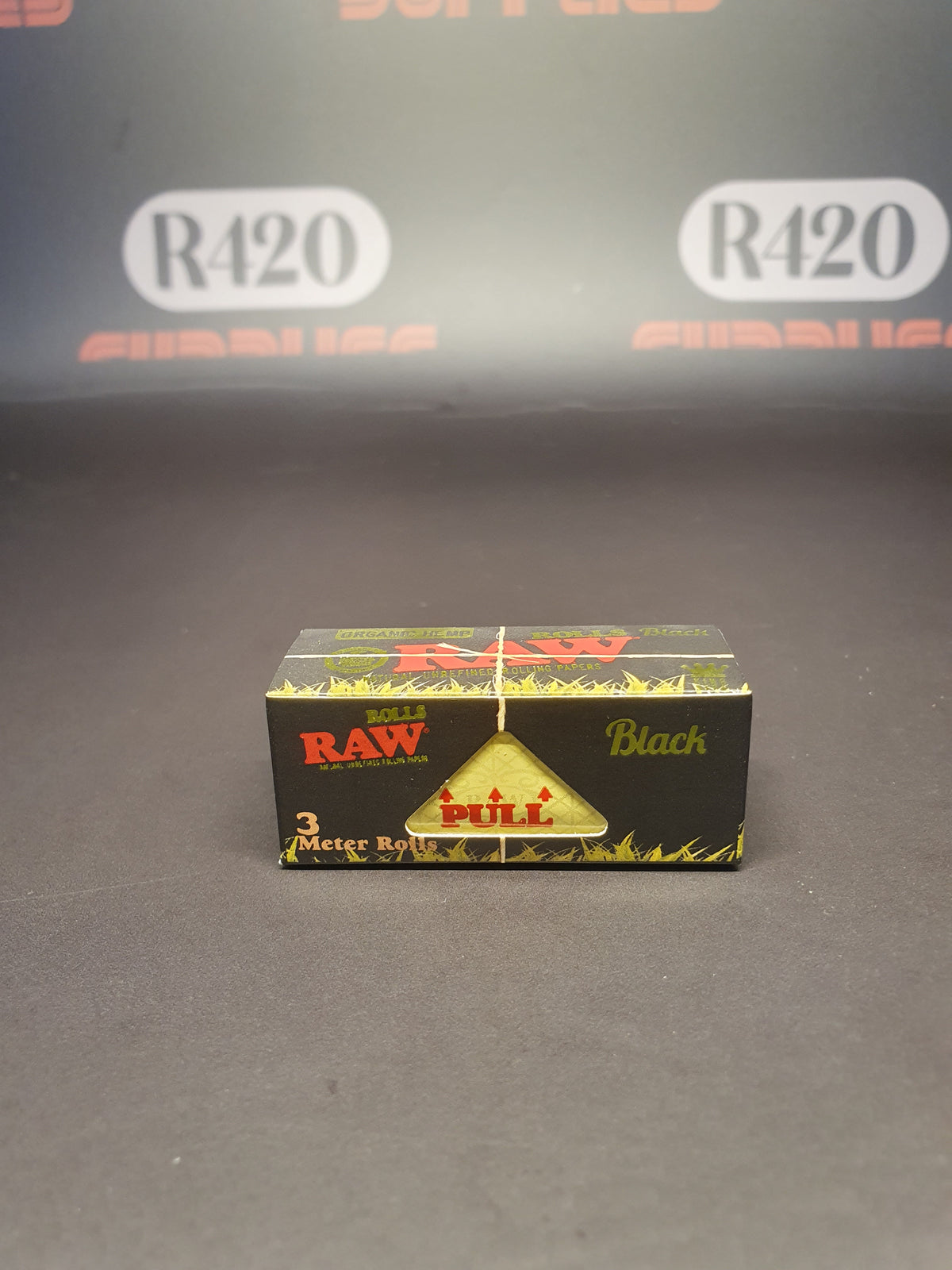 RAW Black Organic Kingsize Rolls - 3 Meter