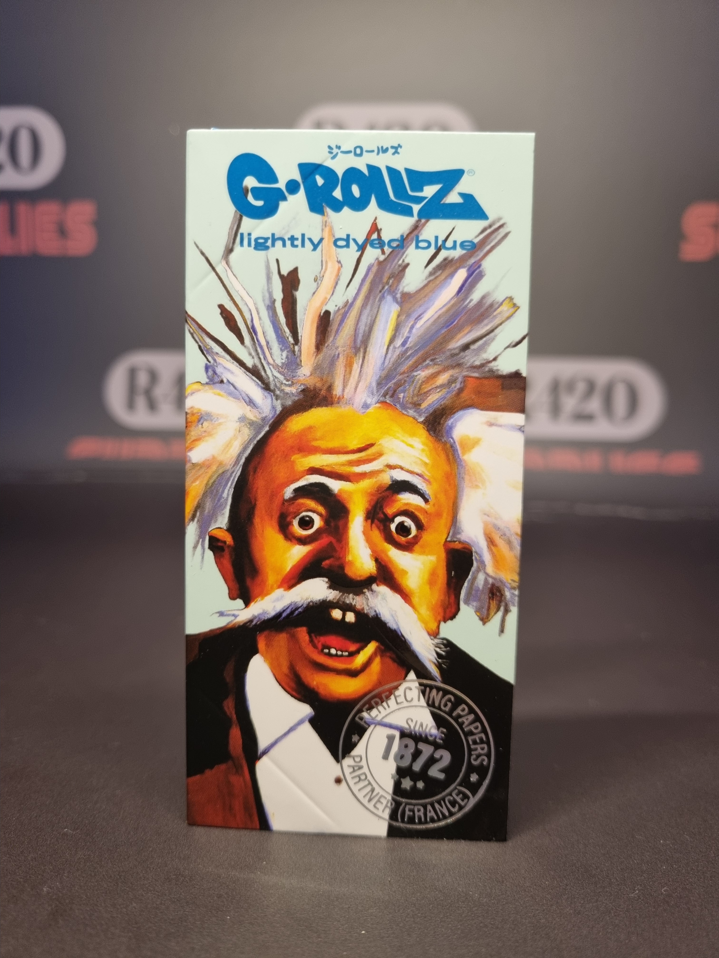 G-Rollz "Genius" Kingsize Slim, Tips, Poker & Tray (Blue)