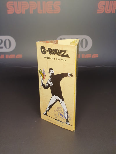 G-Rollz Banksy Graffiti Kingsize Slim, Tips, Poker & Tray - Bloemenwerper