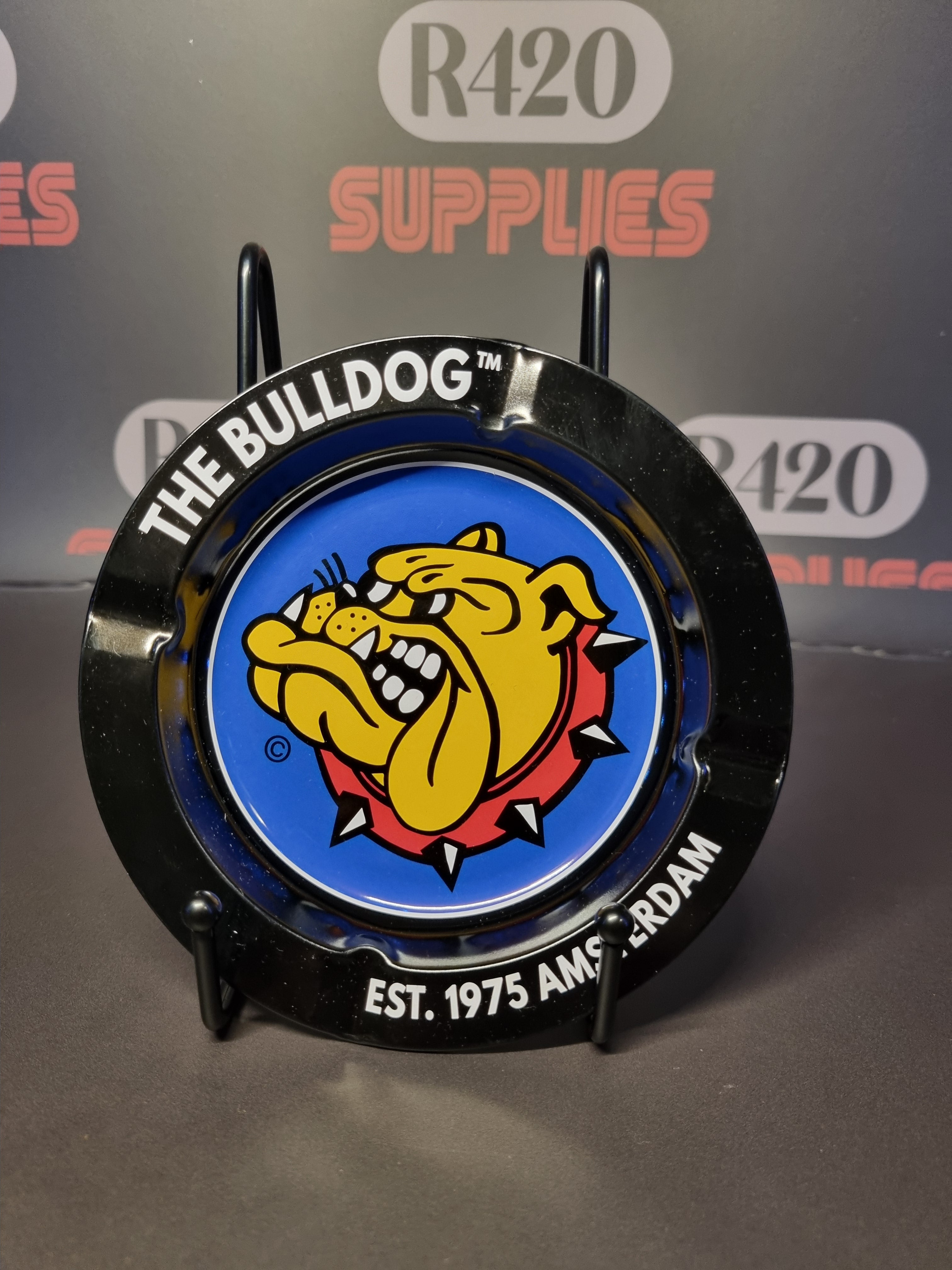 The Bulldog Amsterdam - Metal Ashtray - Black