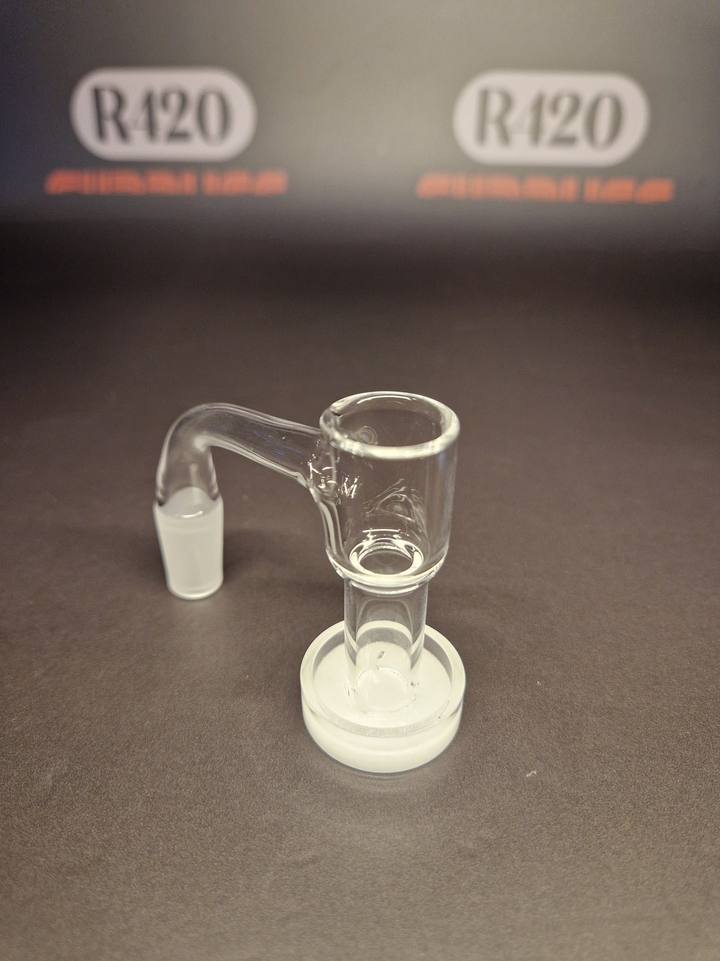 Quartz Slurper- 14mm / 90° Male Fitting - White Bottom