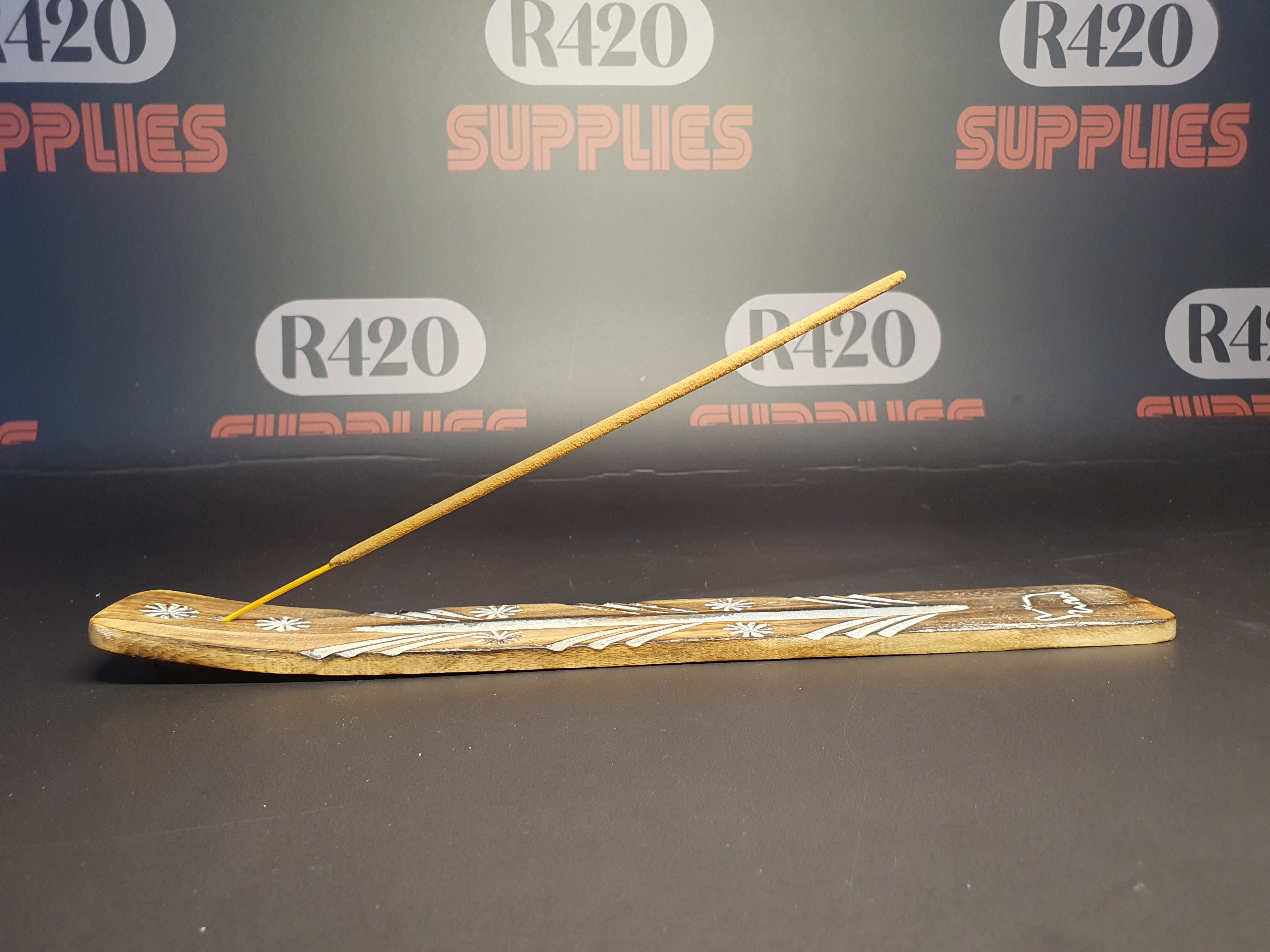 Flat Wooden Incense Burner