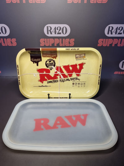 RAW Metal Dab Rolling Tray - Silicon Cover - Small