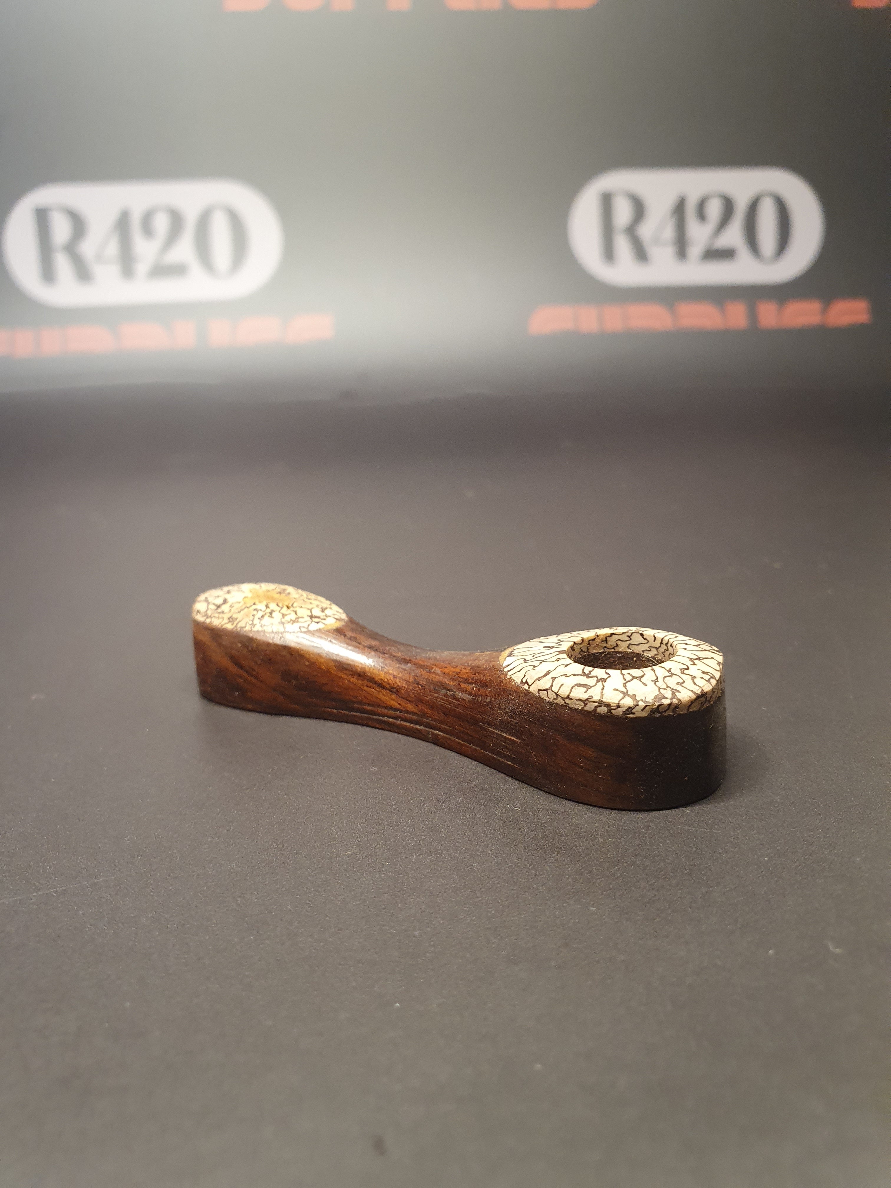 Small Wooden Spoon Pipe - 75mm
