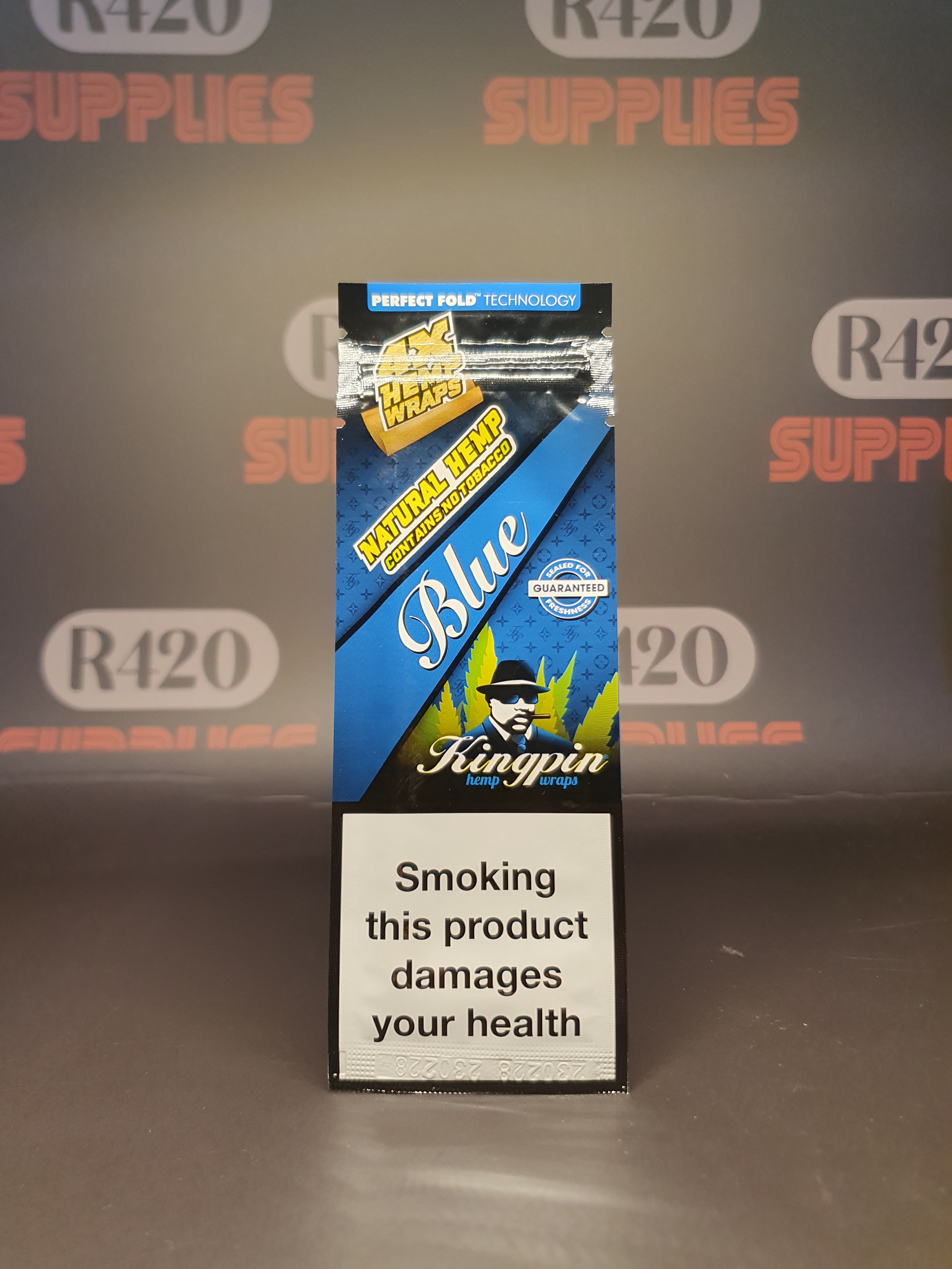 Kingpin Hemp Wraps - 4 Pack - Blue