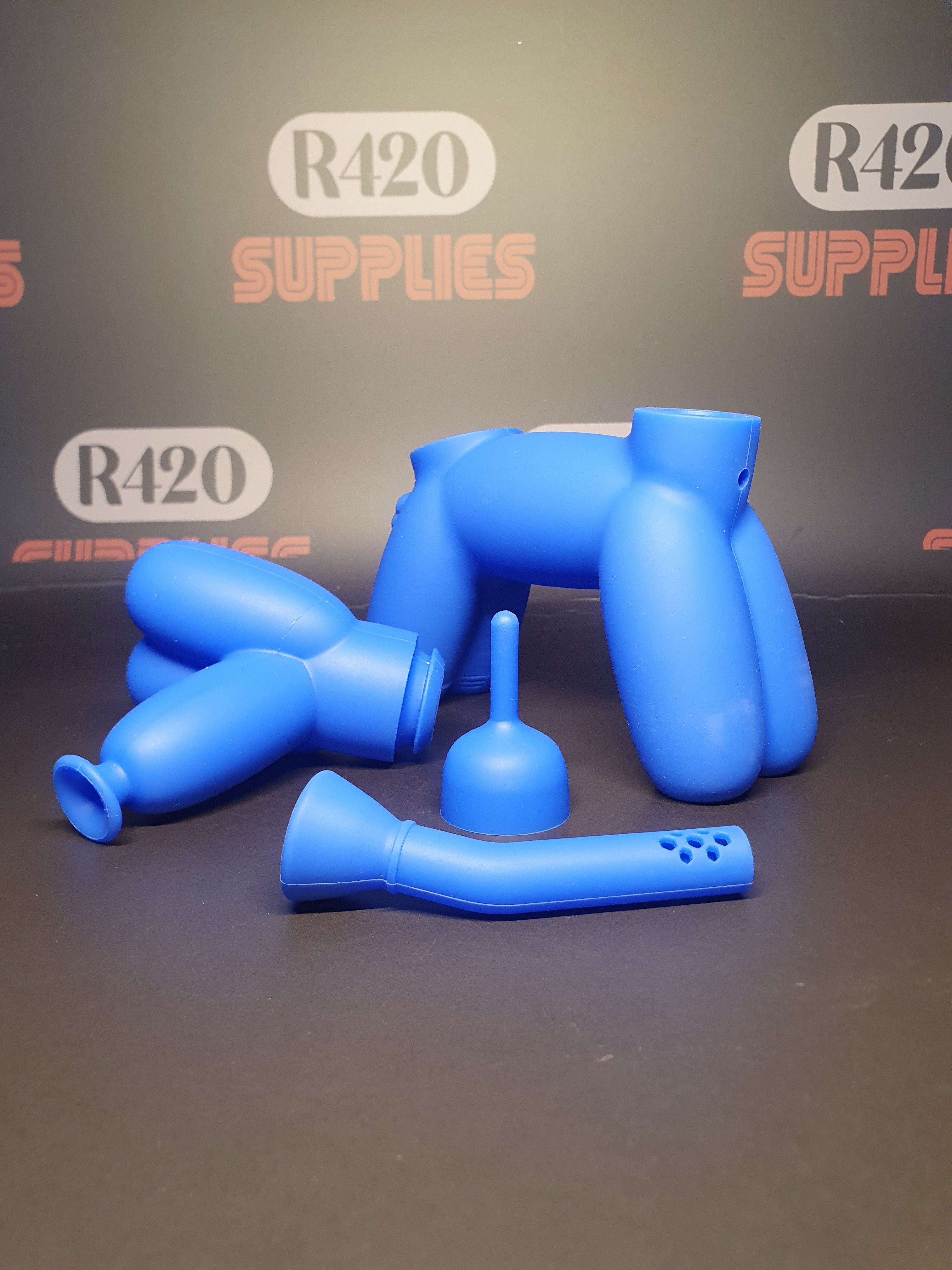 PieceMaker "K9" Silicone Water Pipe - Blue