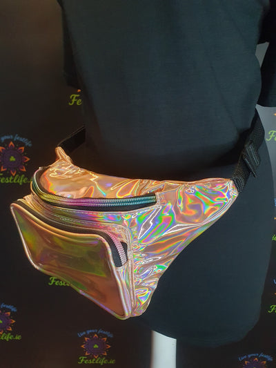 Holografische Festival Heuptas – 3 Kleuren (Zilver, Blauw, Roségoud)