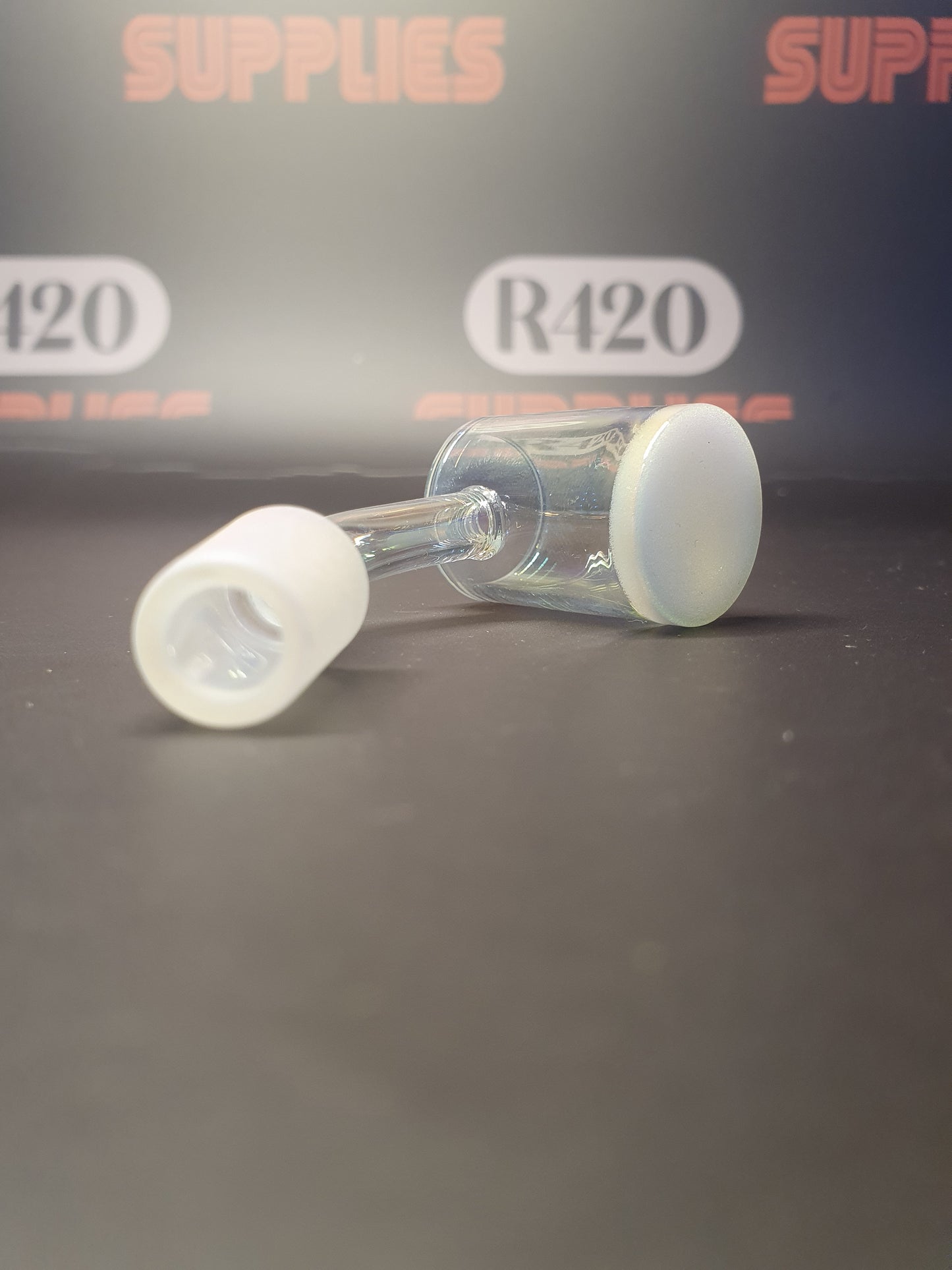 Quartz Banger - 14mm / 45° Male Fitting - Rainbow Effect