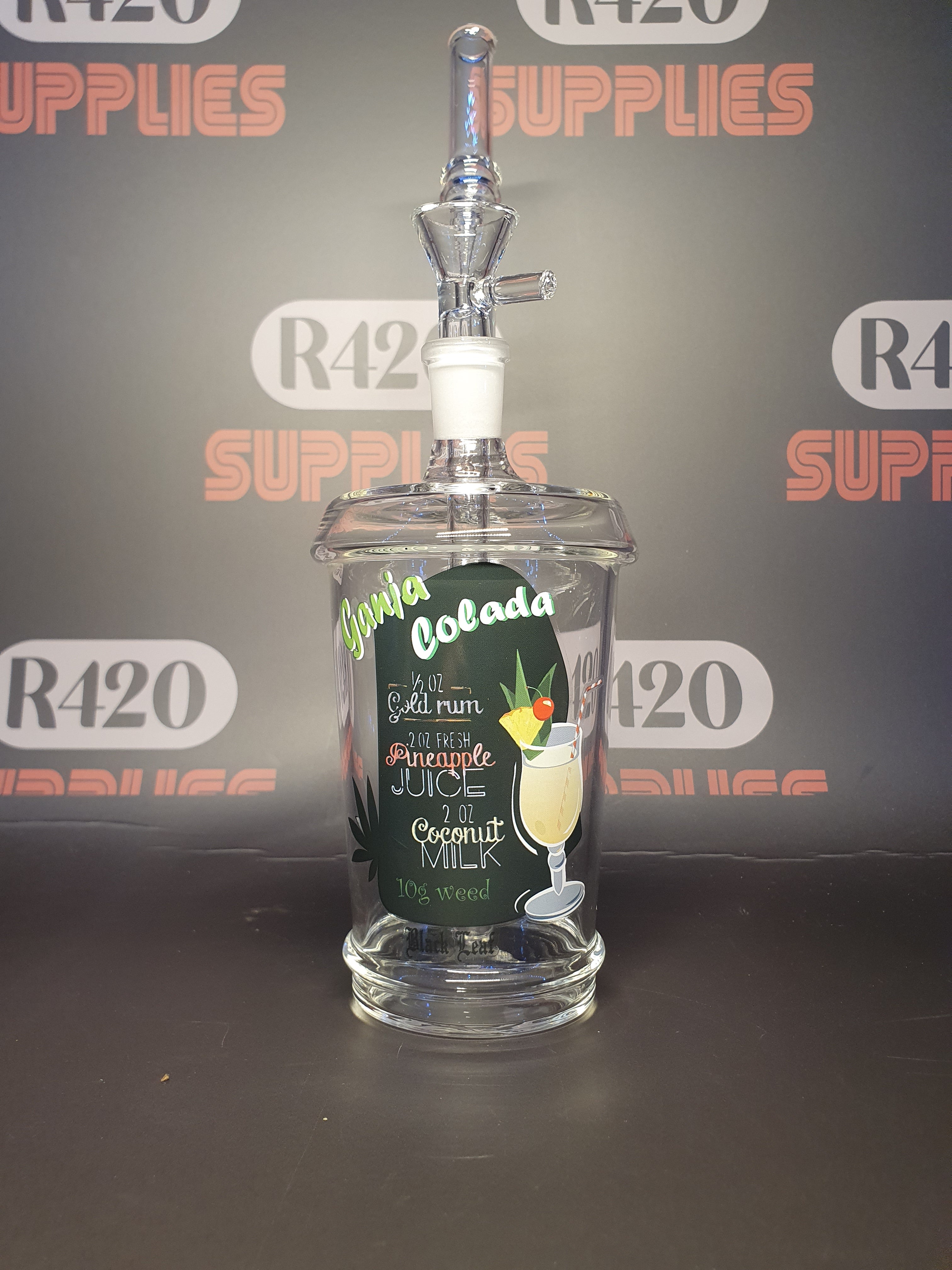 Black Leaf - "Ganja Colada" Bottle Bong - H240mm