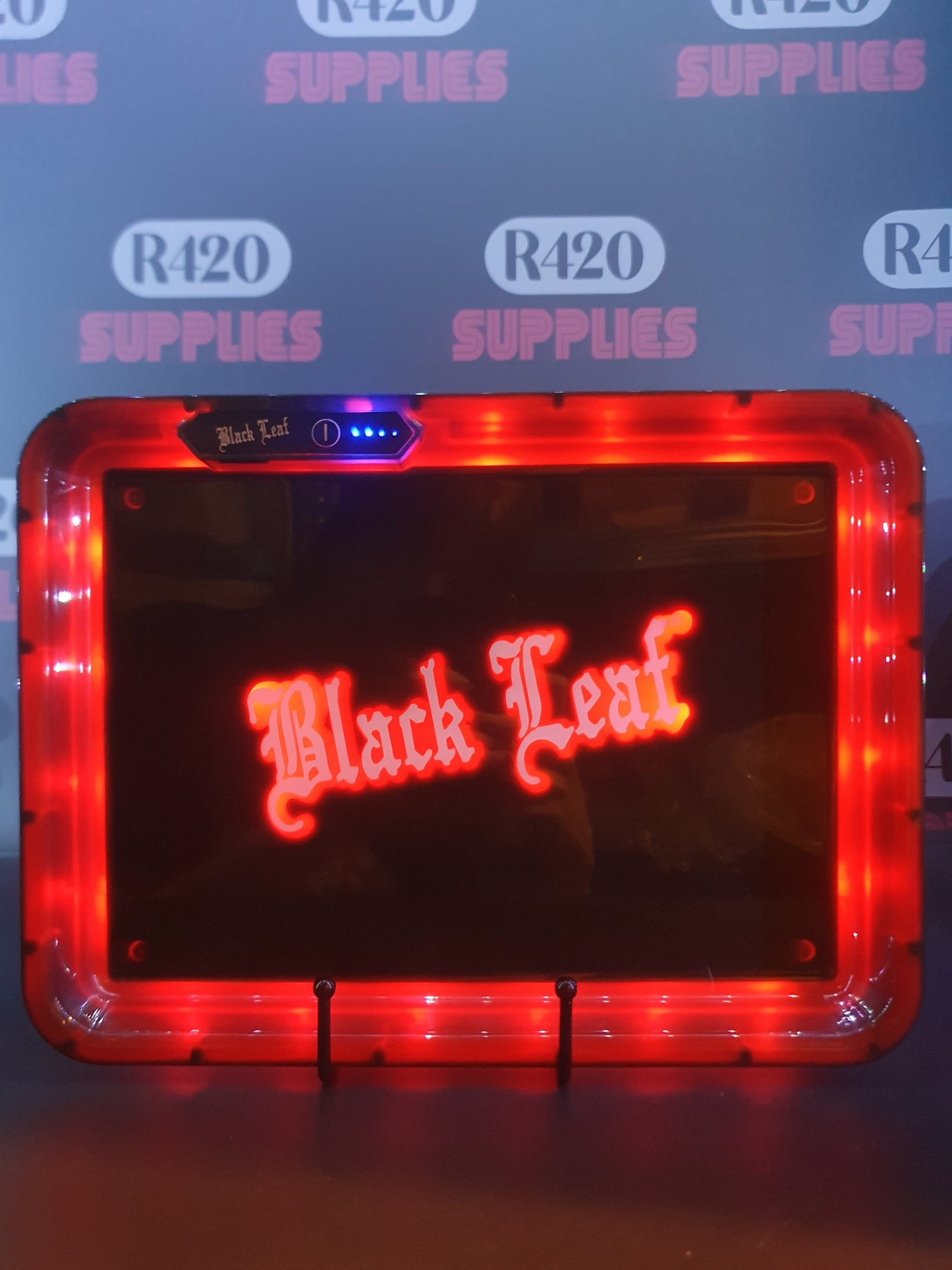 Black Leaf Glow Tray - Black