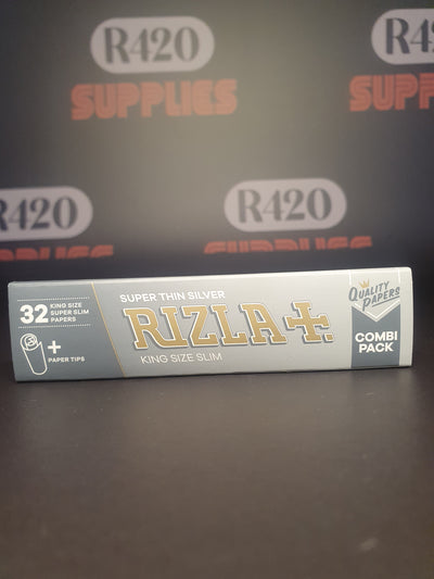 Rizla Silver Kingsize Slim + Tips Combi Pack