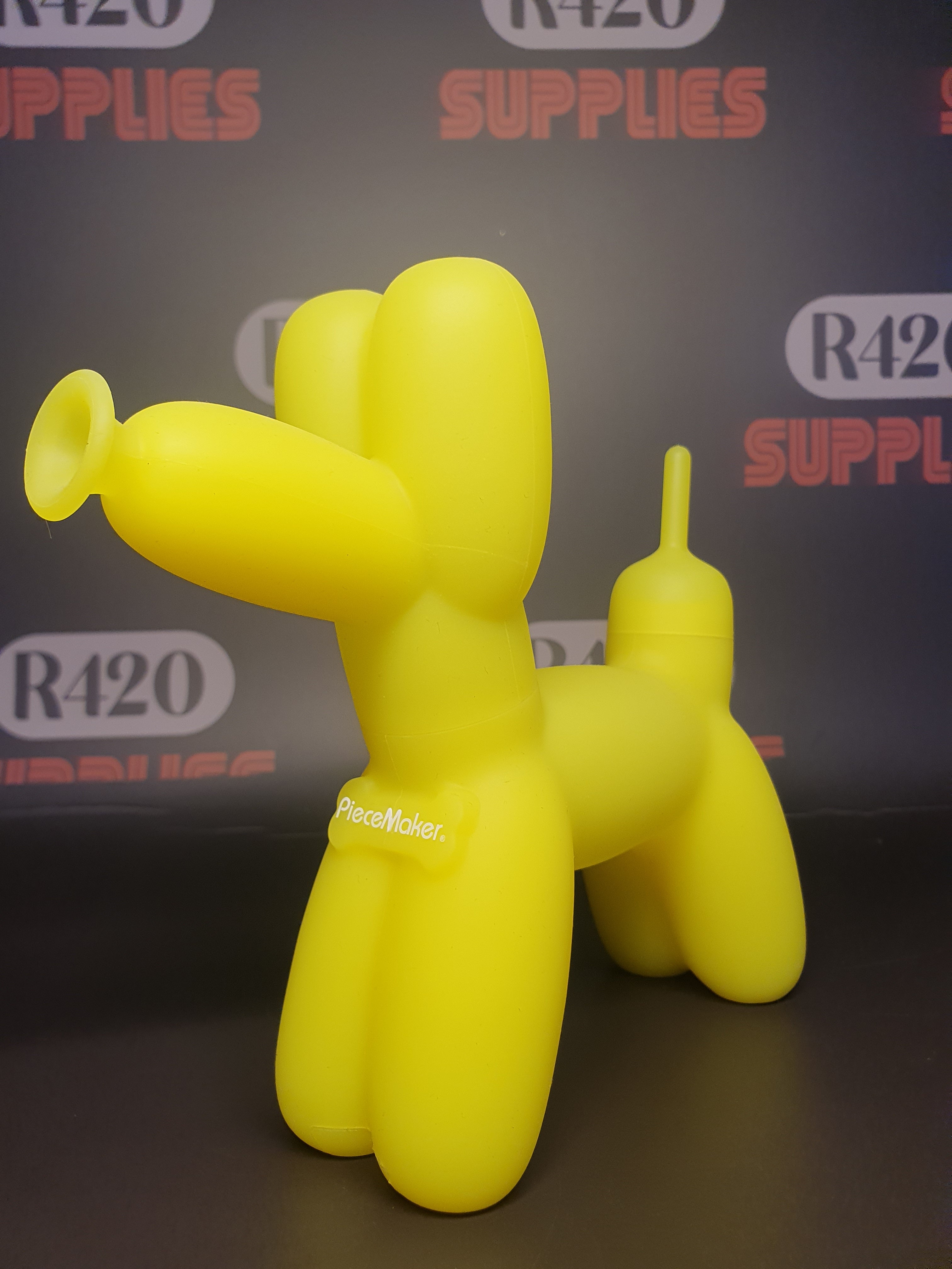 PieceMaker "K9" Silicone Water Pipe - Yellow