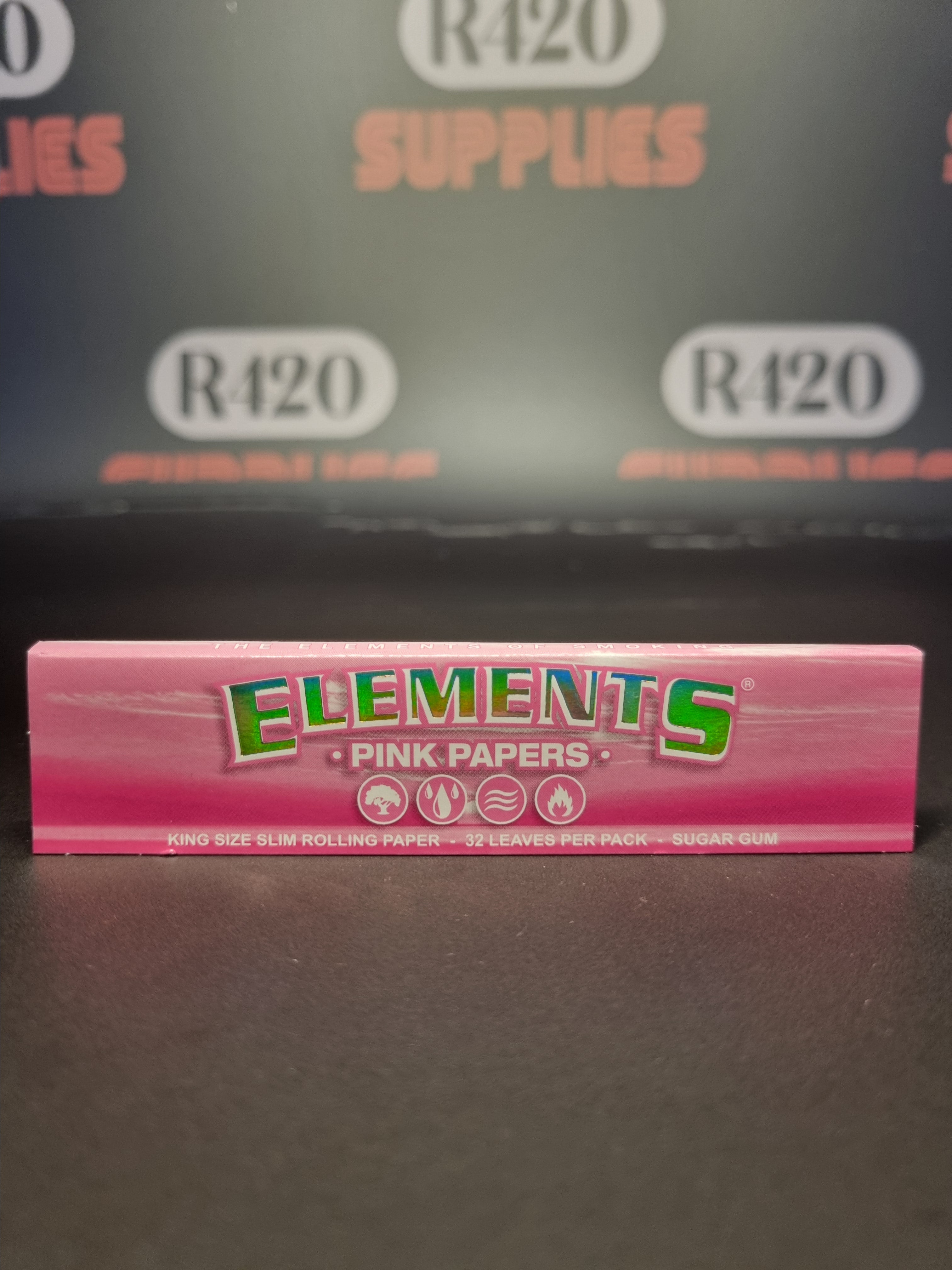 Elements Pink Kingsize Slim - Ultra Thin Papers