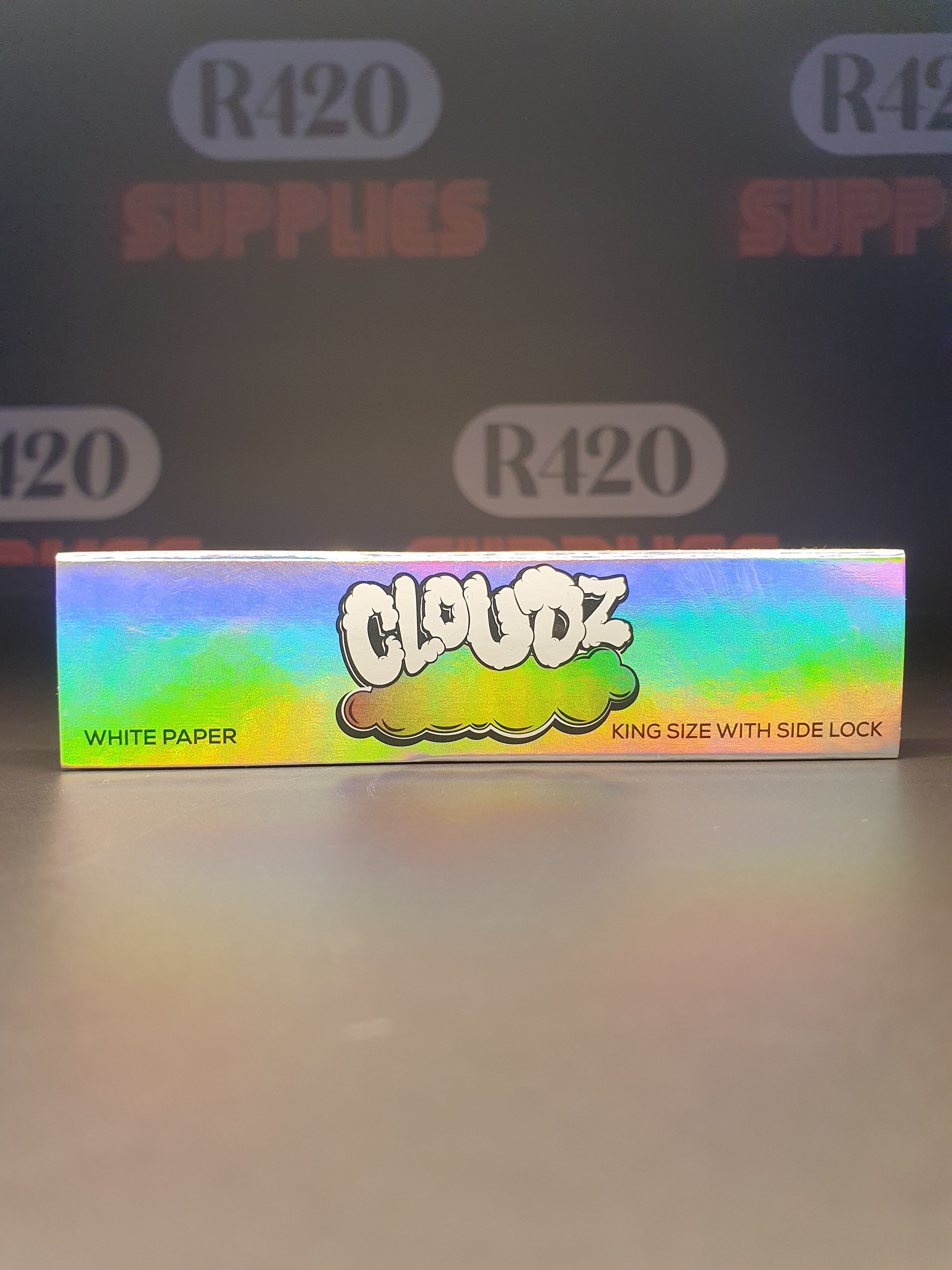 Cloudz Kingsize Rolling Papers & Tips - White