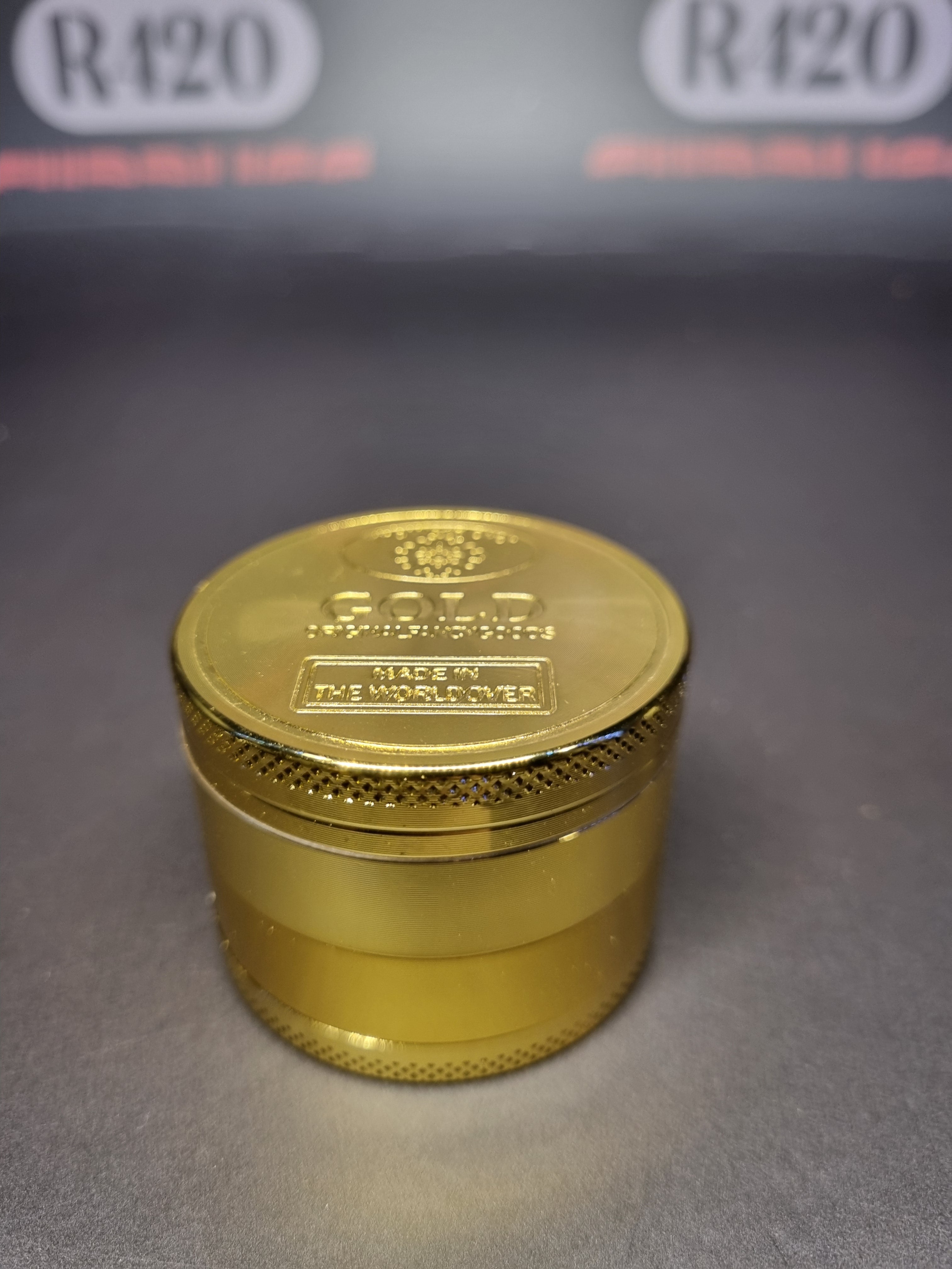 Gold Metal Grinder - 50mm - 4 Part