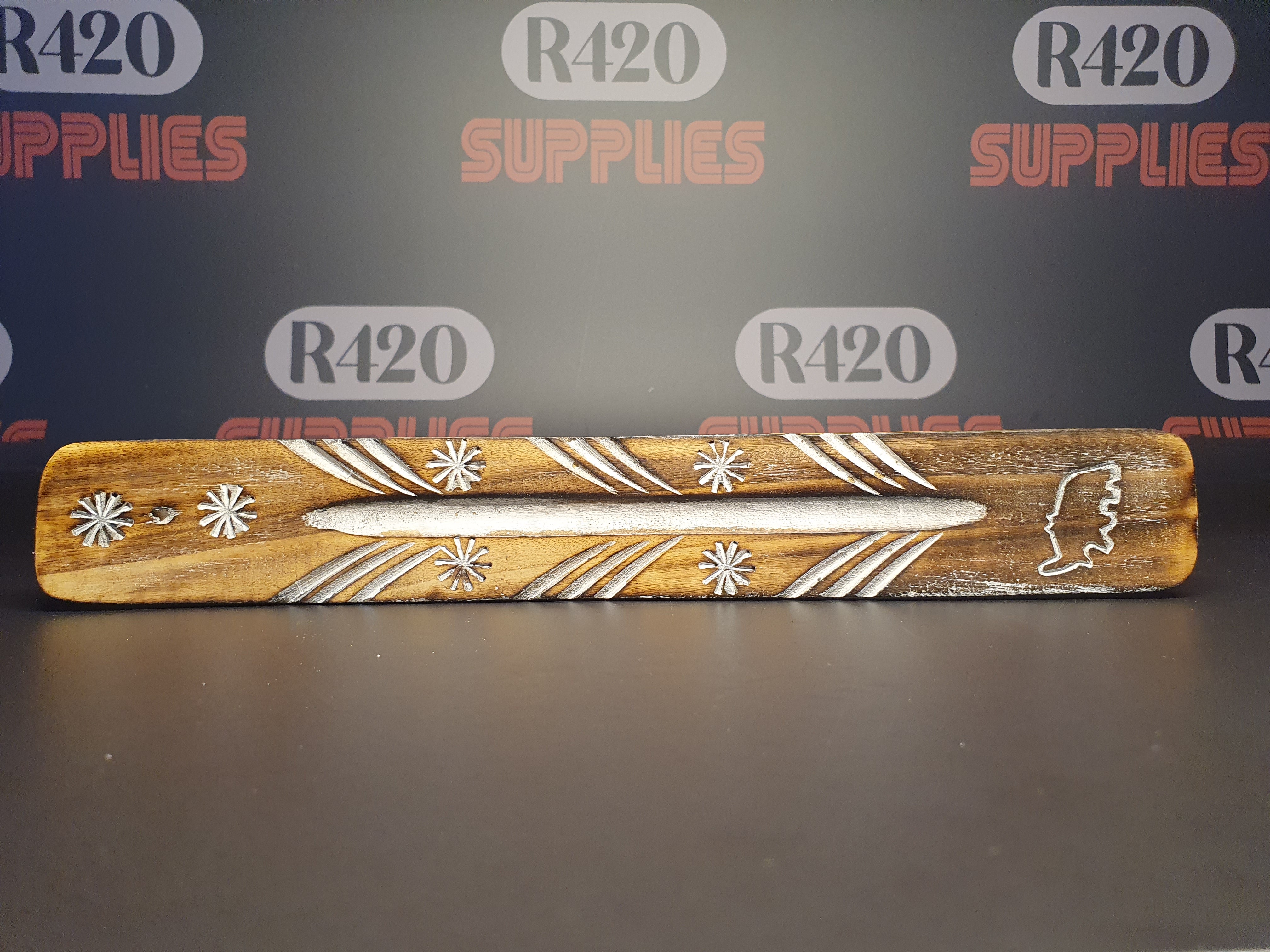 Flat Wooden Incense Burner