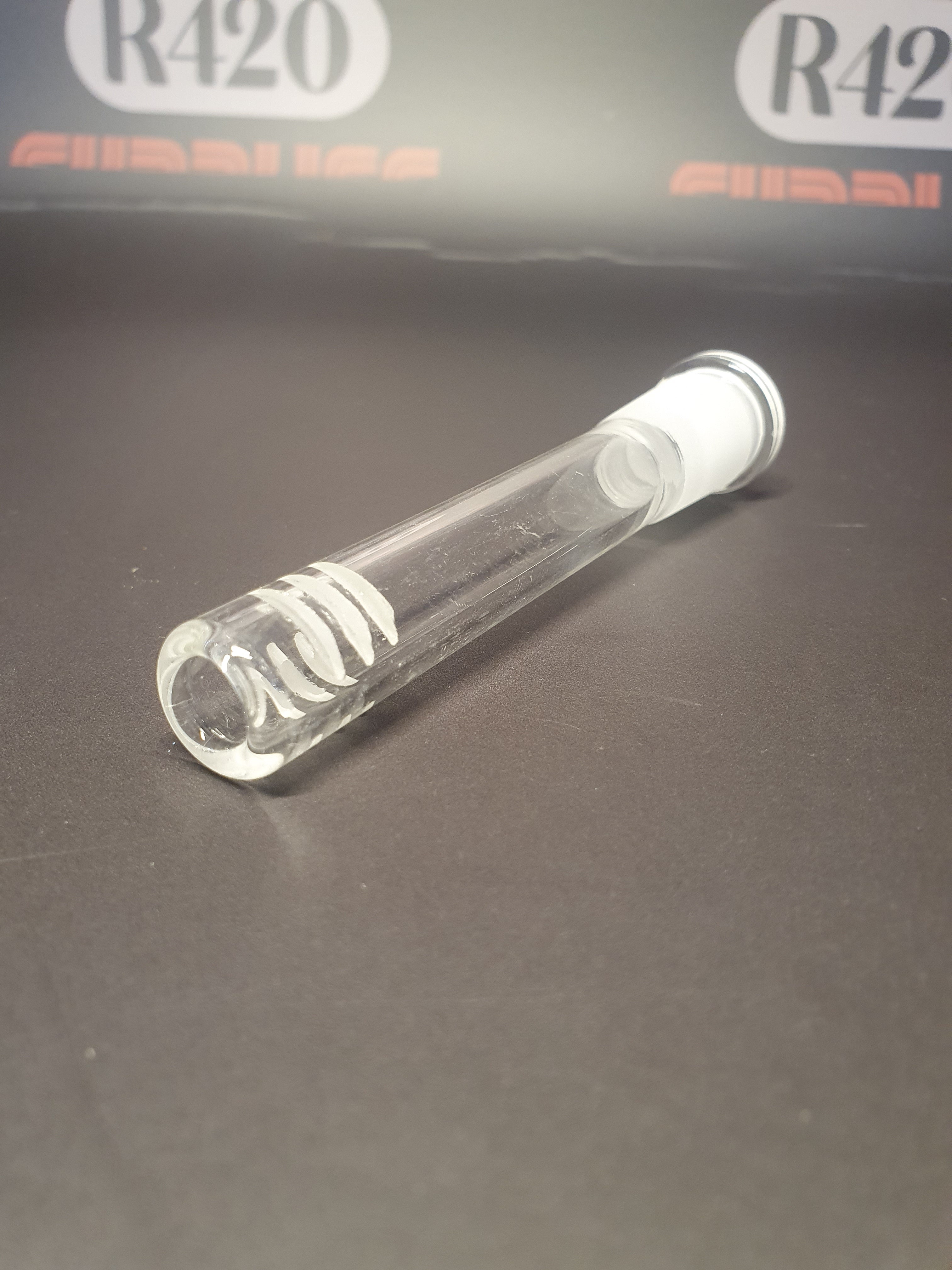 Glass Downstem - 18mm Outer 14mm Inner Joint - 80mm Long