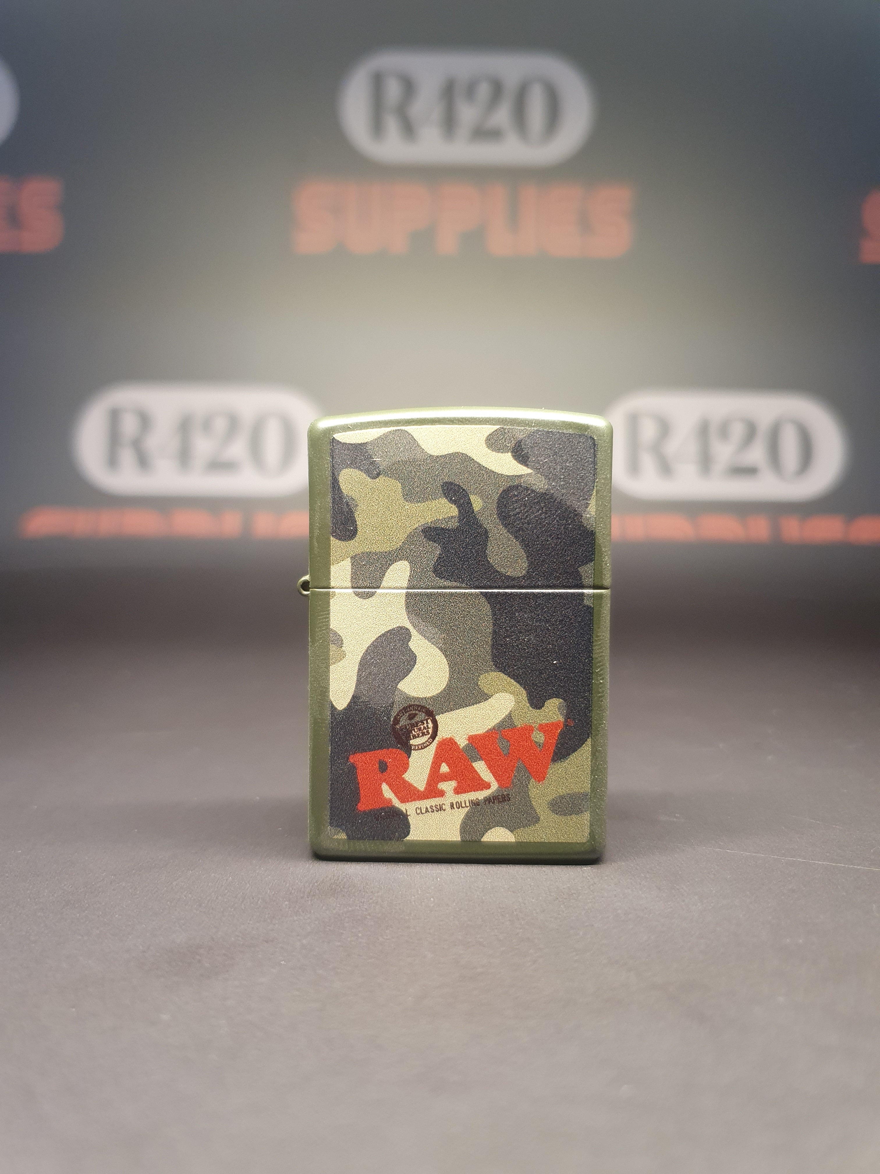 RAW Zippo Lighter - Camo (full print)