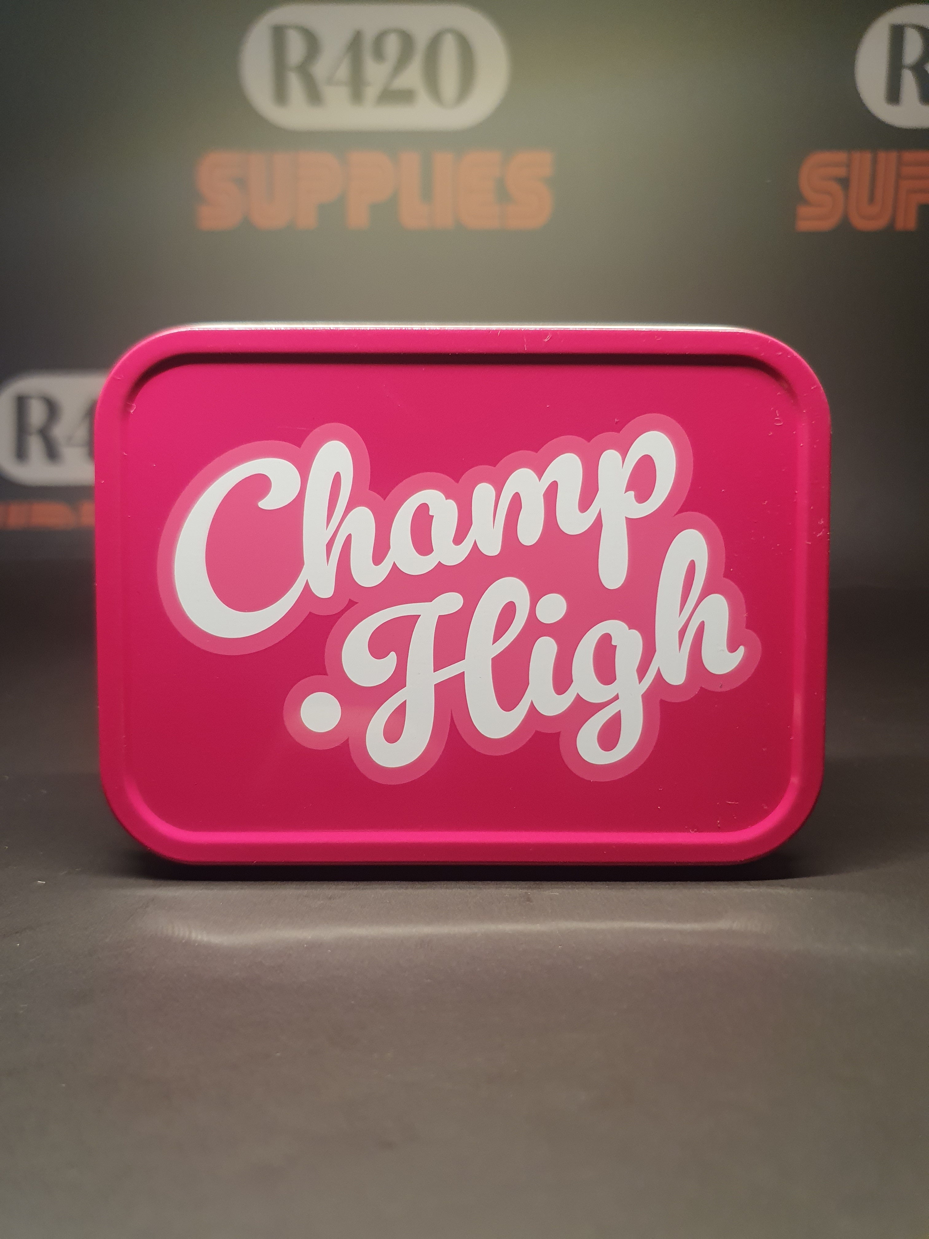 Champ High Metal Storage Tins - Pink