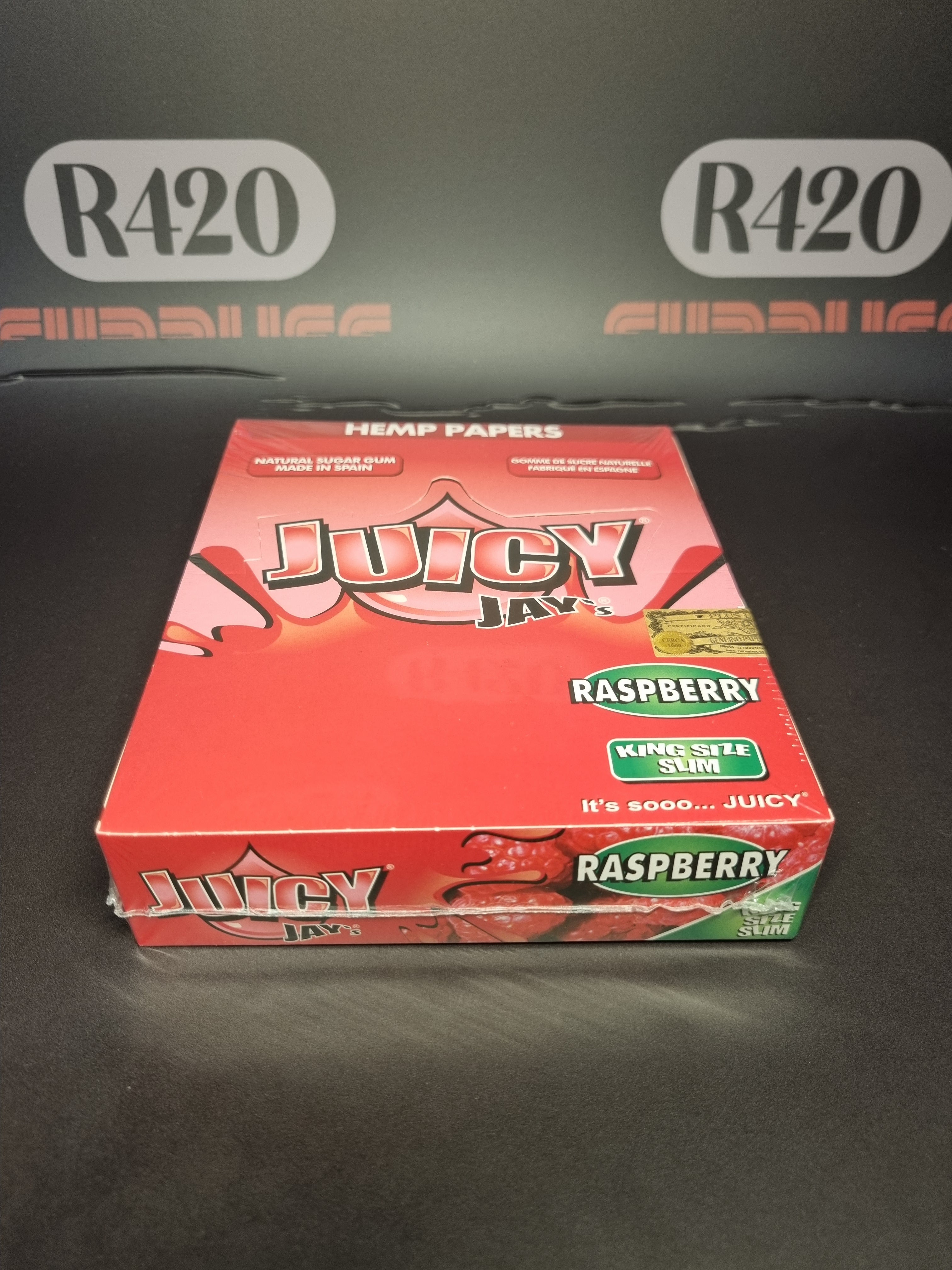 Juicy Jay's Kingsize Slim Flavoured Skins - Raspberry