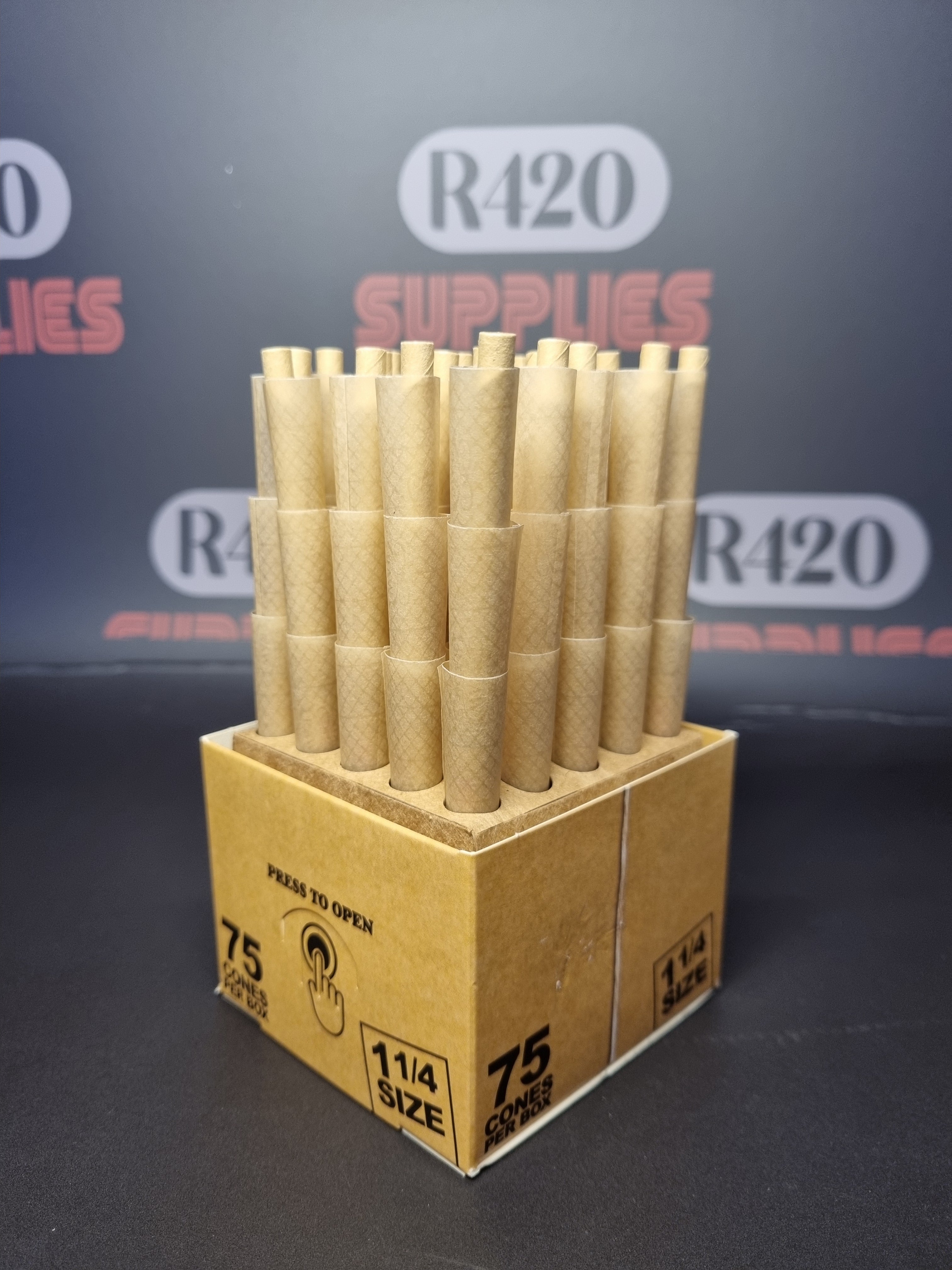 RAW Classic 1 1/4 Cones - 75 Pack