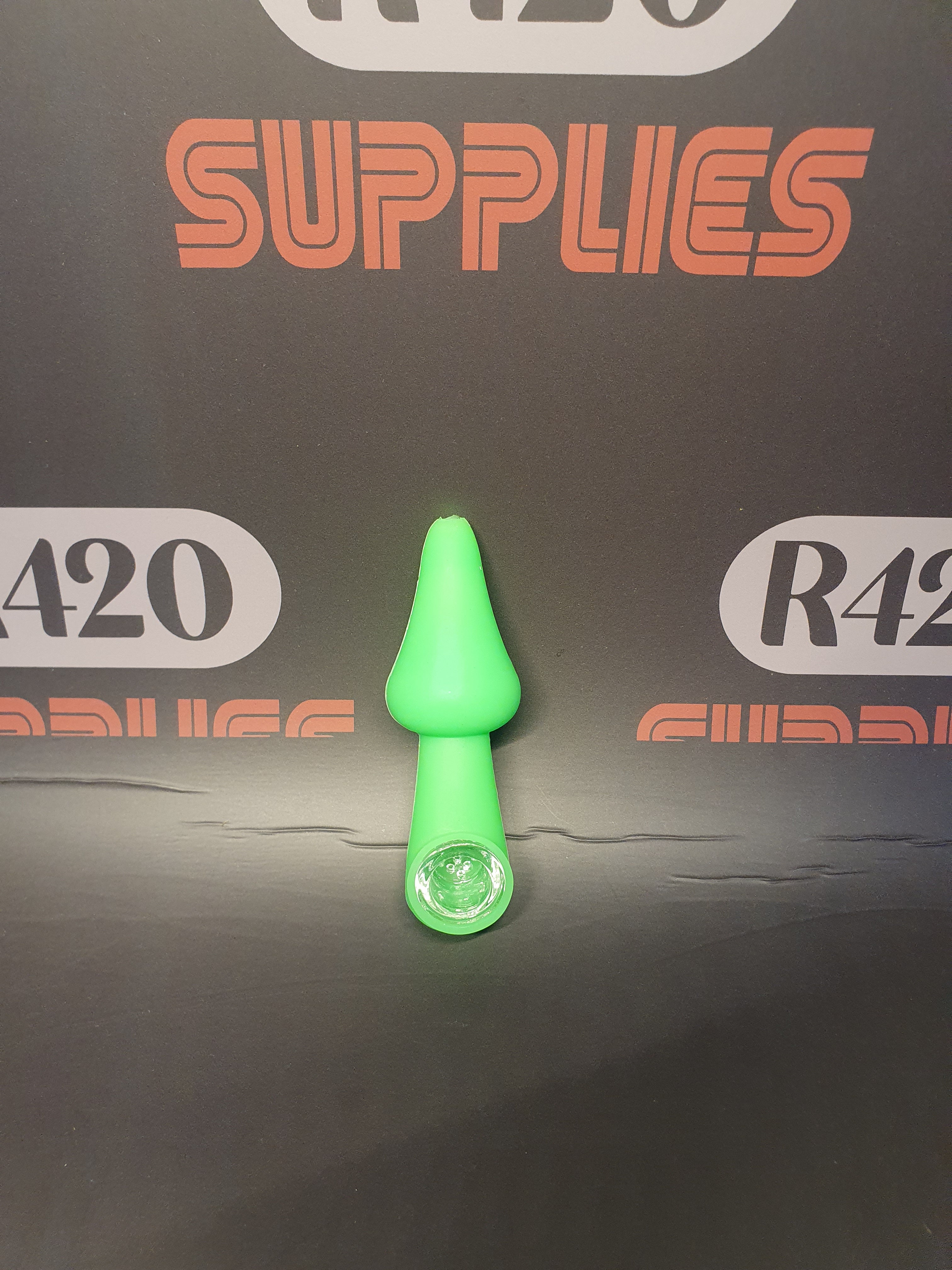 Mushroom Silicone Pipe - 10cm