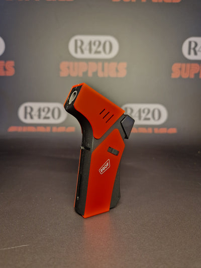 Prof Single Bueflame Mini Square Jet Torch Lighter - Multiple Colours - Refillable