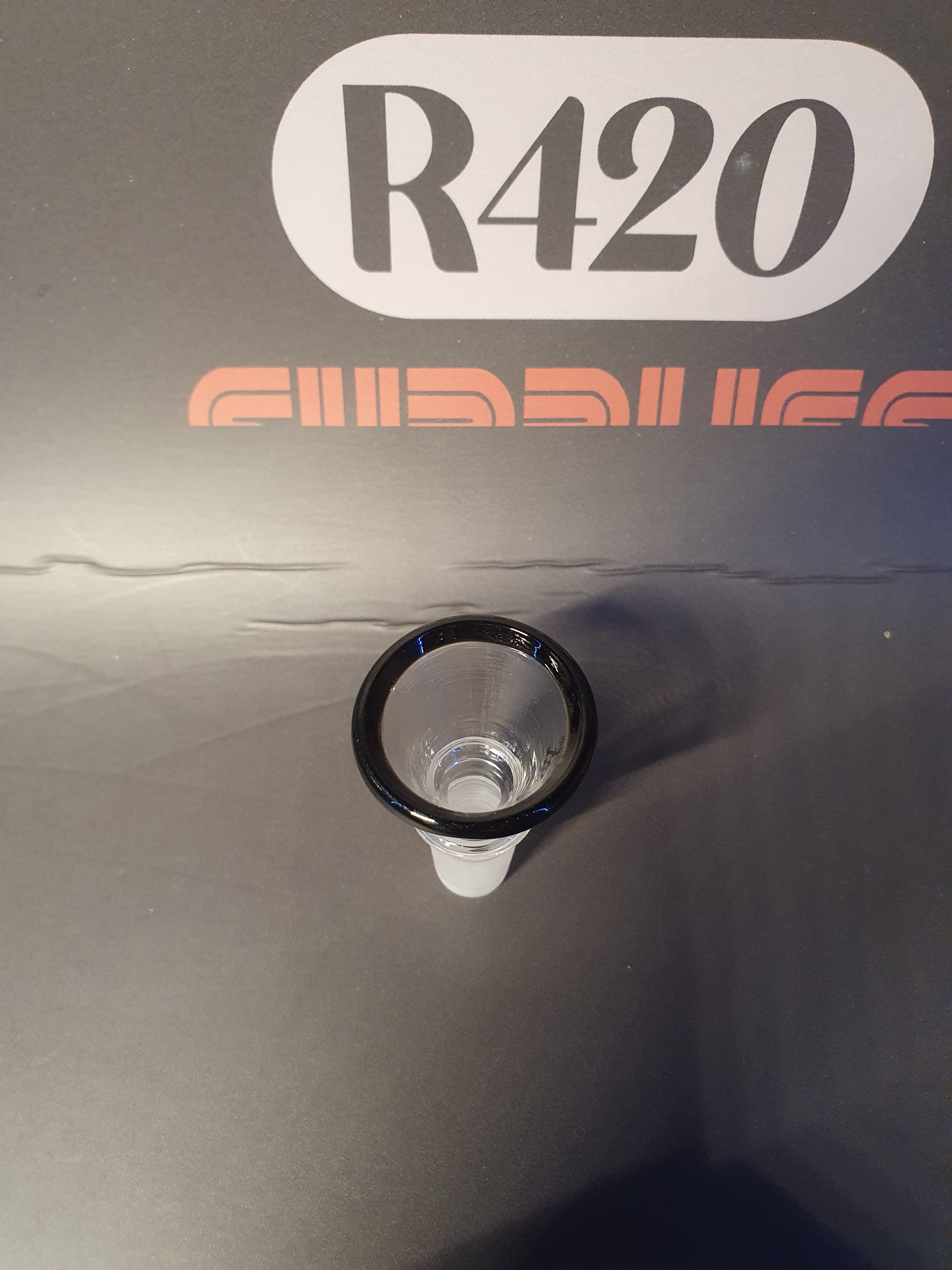 Glass Bowl - 14mm Male - Funnel Type - Black