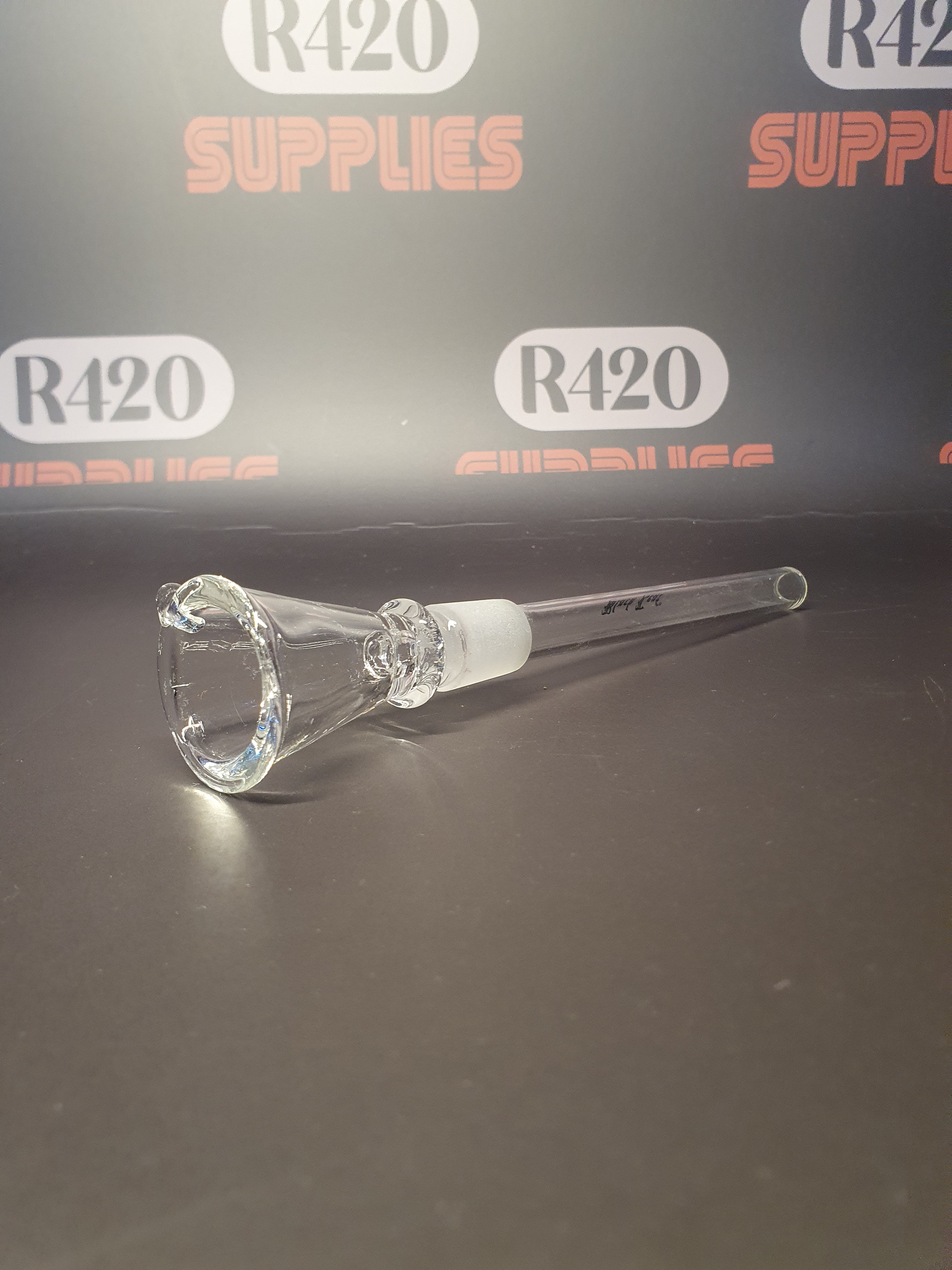 Glass Downstem with Bowl - 18mm - 130mm long