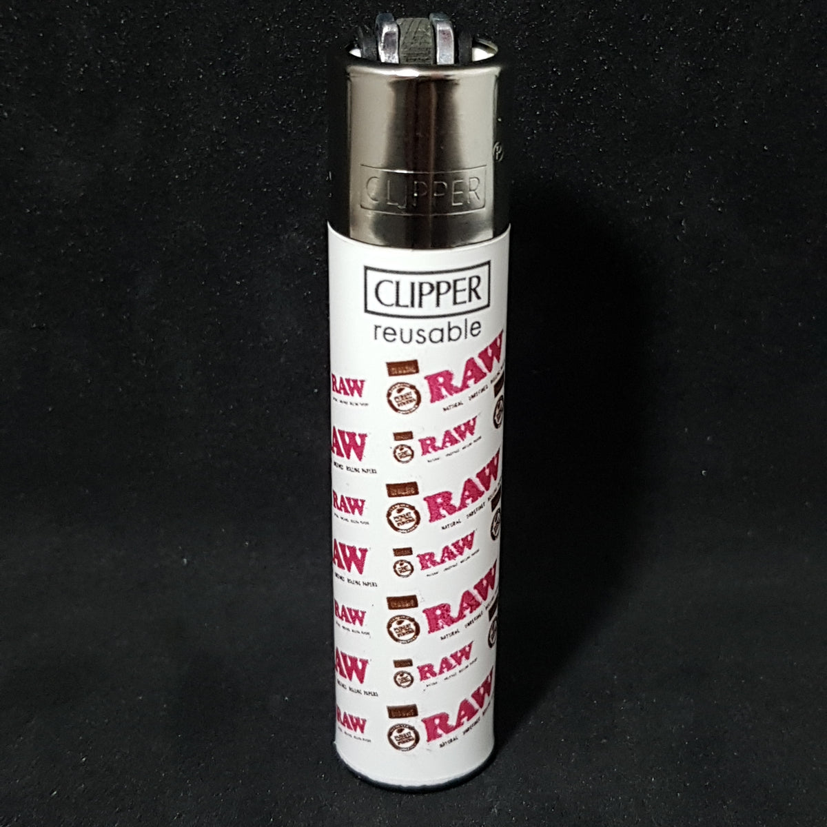 Clipper Lighter White with RAW Logos R420 Supplies