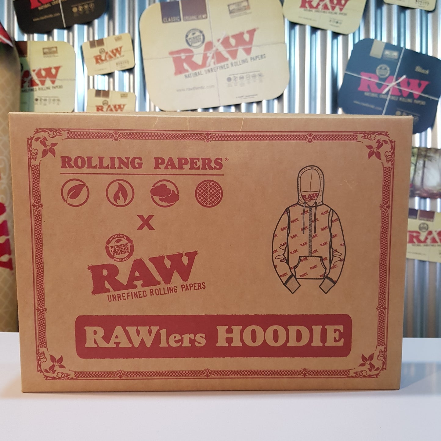 RAW Rawler Zip Hoodie with Rolling Tray