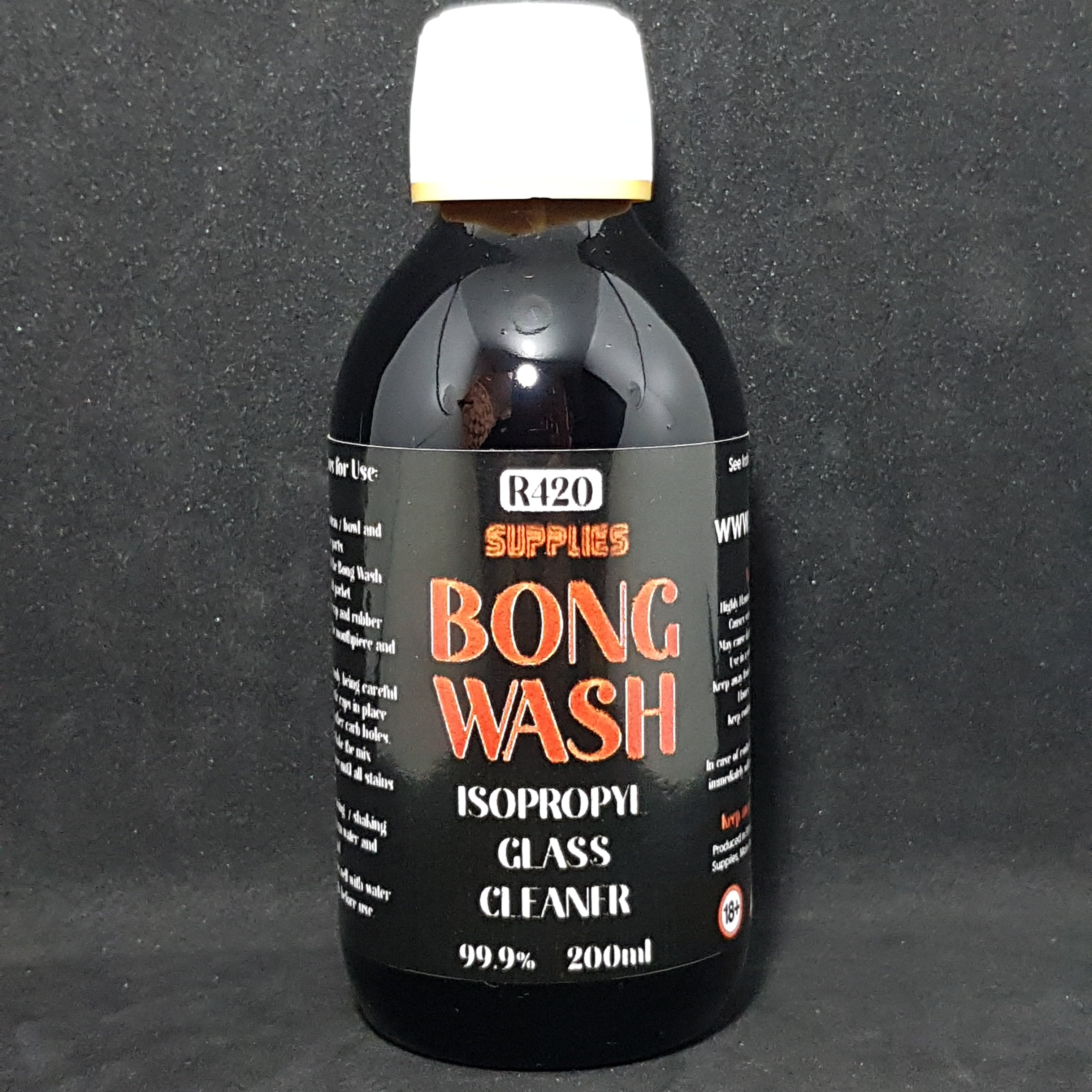 R420 Bong Wash Liquid 200ml - 99.9% Isopropyl Alcohol