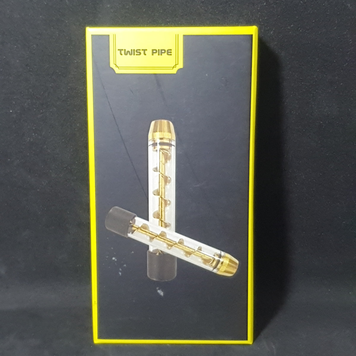Twist Pipe Glass Blunt Gold R420 Supplies