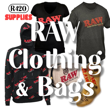 RAW Rolling Papers Clothing and Bags for Sale