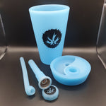 PieceMaker "Kommuter with Silipint" Cup Bong - Blue - H160mm