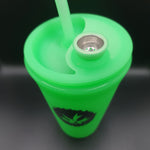 PieceMaker "Kommuter with Silipint" Cup Bong - Green - H160mm