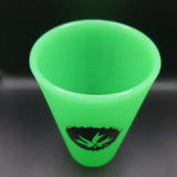 PieceMaker "Kommuter with Silipint" Cup Bong - Green - H160mm