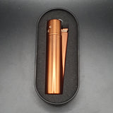 Metal Clipper Lighter + Giftbox - Dark Rose Gold
