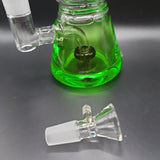 Green Bubbler - H:17cm - SG:14.5mm - 22mm Thick Base