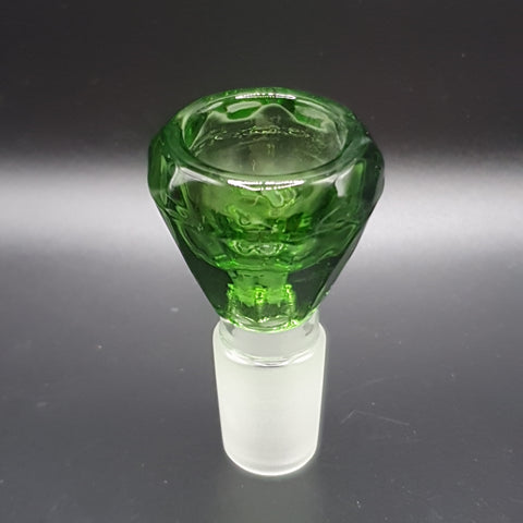 Green Diamond Glass Bowl - 18mm Male
