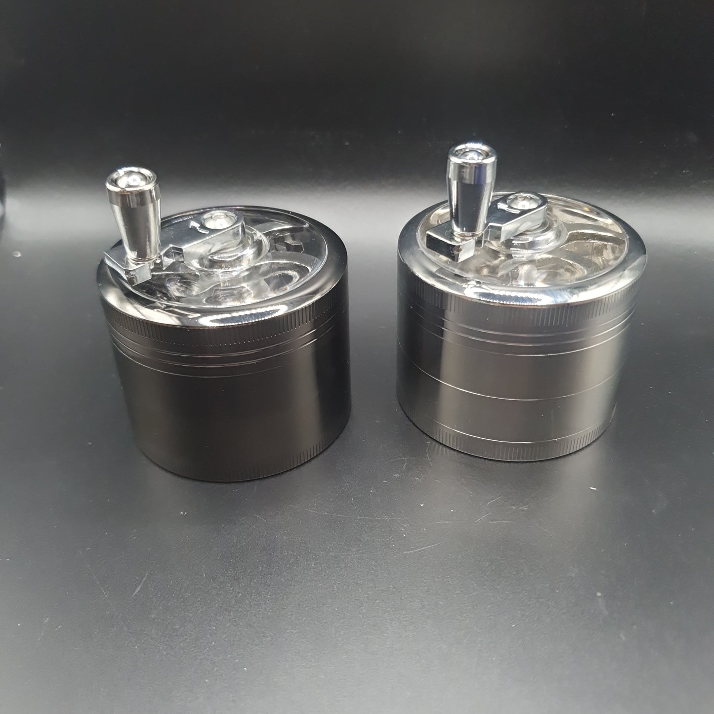 Metal Grinder with Hand Crank - 60mm - 4 Part