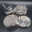 Metal Grinder with Hand Crank - 60mm - 4 Part