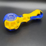 Colourful Camo Silicone Pipe - 10cm