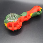 Colourful Camo Silicone Pipe - 10cm