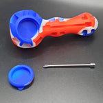 Colourful Camo Silicone Pipe - 10cm