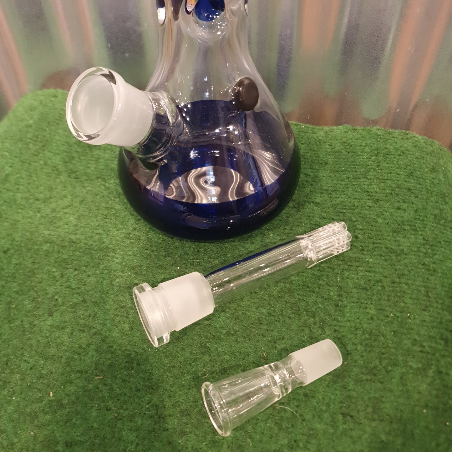 Grace Glass - Pearl Glass - blue- H: 40cm