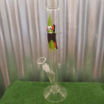 Glass Bong with Vampire Leaf Decal - 32cm