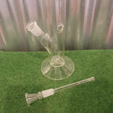 Glass Bong with Vampire Leaf Decal - 32cm
